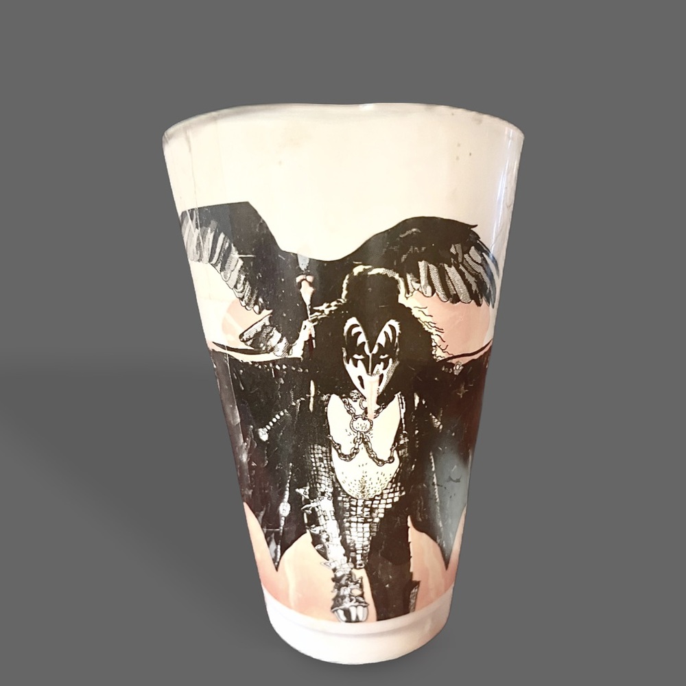RARE 1978 KISS Gene Simmons plastic cup by Majik #5 of 8
